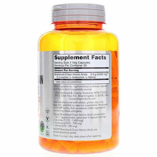 Branched Chain Amino Acids, NOW